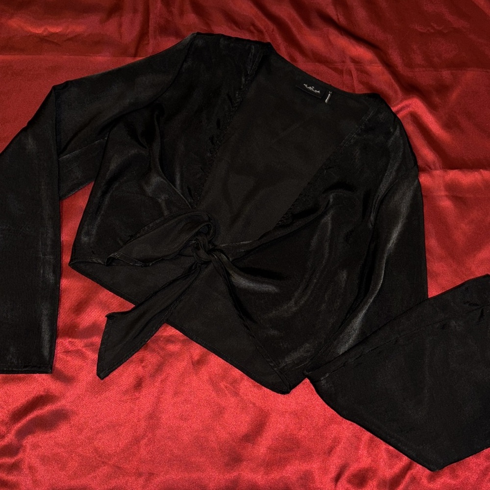 Out From Under tie front blouse